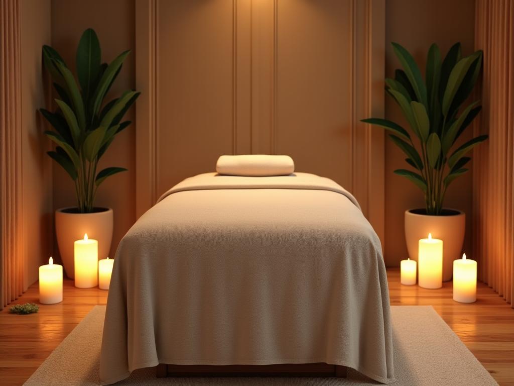 Luxury massage therapy room