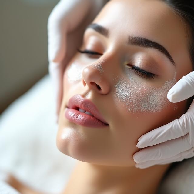 Silk cocoon facial treatment